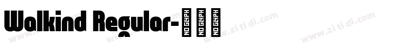 Walkind Regular字体转换